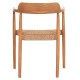 ΠΟΛΥΘΡΟΝΑ ΤΡΑΠΕΖΑΡΙΑΣ ROBBY HM18350 ΞΥΛΟ TEAK & ΣΧΟΙΝΙ VIRO ΦΥΣΙΚΟ 55x50x71Υεκ.