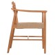 ΠΟΛΥΘΡΟΝΑ ΤΡΑΠΕΖΑΡΙΑΣ ROBIN HM18351 ΞΥΛΟ TEAK & ΣΧΟΙΝΙ VIRO ΦΥΣΙΚΟ 53,5x60x78Υεκ