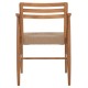 ΠΟΛΥΘΡΟΝΑ ΤΡΑΠΕΖΑΡΙΑΣ ROBIN HM18351 ΞΥΛΟ TEAK & ΣΧΟΙΝΙ VIRO ΦΥΣΙΚΟ 53,5x60x78Υεκ