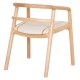 ΠΟΛΥΘΡΟΝΑ ΤΡΑΠΕΖΑΡΙΑΣ EFFY HM18393.01 ΦΡΑΞΙΝΟΣ ΣΕ OAK-ΚΑΘΙΣΜΑ ΕΚΡΟΥ PU 60x58x71Υεκ