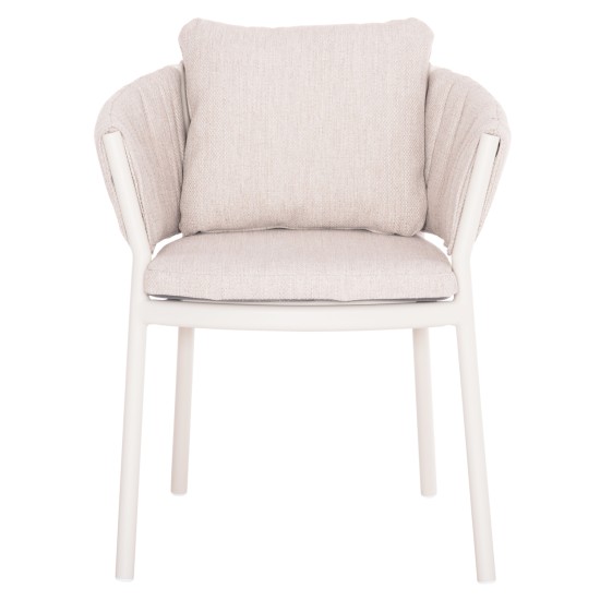 ΠΟΛΥΘΡΟΝΑ ΤΡΑΠΕΖΑΡΙΑΣ SHANKS HM6207.02 ΚΡΕΜ ΑΛΟΥΜ. & ΜΠΕΖ OLEFIN ΥΦΑΣΜΑ 63x60.5x75-77Υεκ