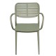 ΠΟΛΥΘΡΟΝΑ ΤΡΑΠΕΖΑΡΙΑΣ HILLIARD HM6644.07 ΑΛΟΥΜΙΝΙΟ ΣΕ OLIVE GREEN 56x58x80Υεκ