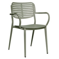ΠΟΛΥΘΡΟΝΑ ΤΡΑΠΕΖΑΡΙΑΣ HILLIARD HM6644.07 ΑΛΟΥΜΙΝΙΟ ΣΕ OLIVE GREEN 56x58x80Υεκ