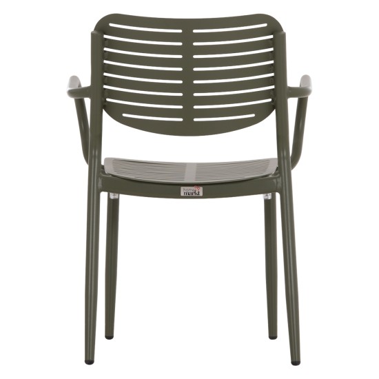 ΠΟΛΥΘΡΟΝΑ ΤΡΑΠΕΖΑΡΙΑΣ HILLIARD HM6644.07 ΑΛΟΥΜΙΝΙΟ ΣΕ OLIVE GREEN 58x52x78Υεκ