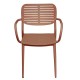 ΠΟΛΥΘΡΟΝΑ ΤΡΑΠΕΖΑΡΙΑΣ HILLIARD HM6644.08 ΑΛΟΥΜΙΝΙΟ ΣΕ TERRACOTTA 56x58x80Υεκ