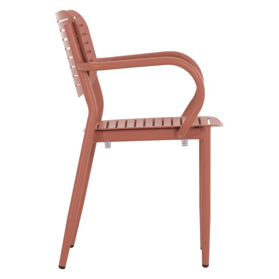 ΠΟΛΥΘΡΟΝΑ ΤΡΑΠΕΖΑΡΙΑΣ HILLIARD HM6644.08 ΑΛΟΥΜΙΝΙΟ ΣΕ TERRACOTTA 58x52x78Υεκ