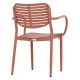 ΠΟΛΥΘΡΟΝΑ ΤΡΑΠΕΖΑΡΙΑΣ HILLIARD HM6644.08 ΑΛΟΥΜΙΝΙΟ ΣΕ TERRACOTTA 58x52x78Υεκ