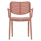 ΠΟΛΥΘΡΟΝΑ ΤΡΑΠΕΖΑΡΙΑΣ HILLIARD HM6644.08 ΑΛΟΥΜΙΝΙΟ ΣΕ TERRACOTTA 58x52x78Υεκ