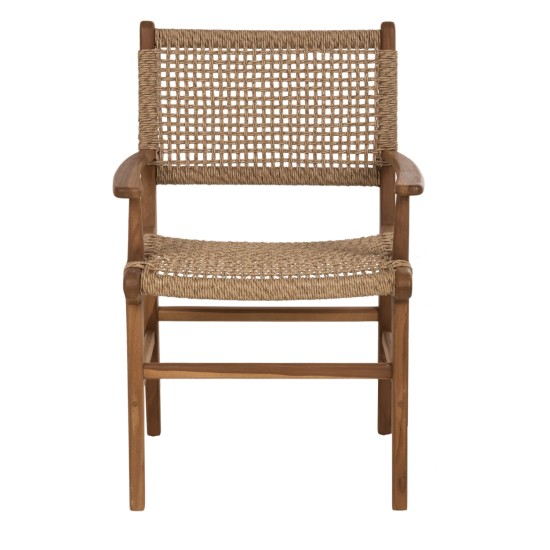 ΠΟΛΥΘΡΟΝΑ ΤΡΑΠΕΖΑΡΙΑΣ NESHA HM9385.11 ΞΥΛΟ ΤΕΑΚ ΜΕ ΣΧΟΙΝΙ ΣΕ ΦΥΣΙΚΗ ΑΠΟΧΡΩΣΗ 57.5x59x90Υ εκ.