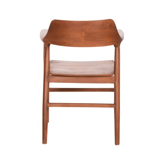 ΠΟΛΥΘΡΟΝΑ ΤΡΑΠΕΖΑΡΙΑΣ NIONI HM9476.01 ΞΥΛΟ ΤΕΑΚ-ΚΑΡΥΔΙ ΧΡΩΜΑ 57x53x77Yεκ.