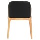 ΠΟΛΥΘΡΟΝΑ ΤΡΑΠΕΖΑΡΙΑΣ FURLAN HM9949.01 RUBBERWOOD ΣΕ ΟΑΚ-ΜΑΥΡΟ PU 54,5x58x78Υεκ.