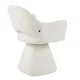 ΠΟΛΥΘΡΟΝΑ ΤΡΑΠΕΖΑΡΙΑΣ ΠΕΡΙΣΤΡΕΦΟΜΕΝΗ SIMA HM18360.01 ΓΚΡΙ ΥΦΑΣΜΑ 64x61x84,5Υεκ
