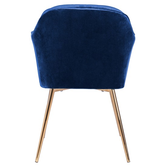 ΠΟΛΥΘΡΟΝΑΚΙ SAWYER ΒΕΛΟΥΔΟ ΜΠΛΕ ΜΕ ΧΡΥΣΑ ΠΟΔΙΑ HM8523.08 55Χ60Χ83Υ εκ.