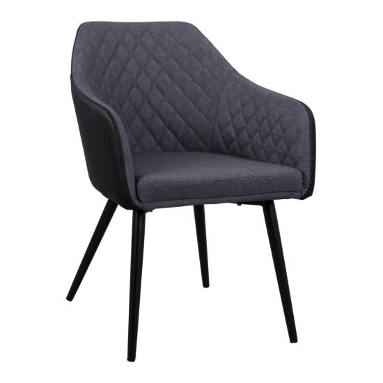 ΠΟΛΥΘΡΟΝΑΚΙ CHARLES HM8522.01 ΜΕ ΥΦΑΣΜΑ ΣΚΟΥΡΟ ΓΚΡΙ PU ΜΑΥΡΟ 57x63x83Υ εκ. ΠΟΛΥΘΡΟΝΑΚΙ CHARLES HM8522.01 ΜΕ ΥΦΑΣΜΑ ΣΚΟΥΡΟ ΓΚΡΙ PU ΜΑΥΡΟ 57x63x83Υ εκ.
