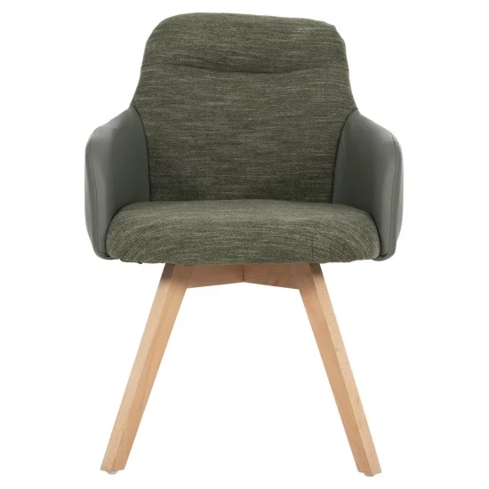 ΠΟΛΥΘΡΟΝΑ ΤΡΑΠΕΖΑΡΙΑΣ DEW HM9848.05 ΥΦΑΣΜΑ & PU ΣΕ ΠΡΑΣΙΝΟ-ΞΥΛΟ ΟΞΙΑΣ ΠΟΔΙΑ 56,5x62x81,5Υεκ.