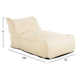 ΠΟΥΦ BLOOM ΑΔΙΑΒΡΟΧΟ HM5111.11 ΜΠΕΖ 106x70x61Υ εκ.