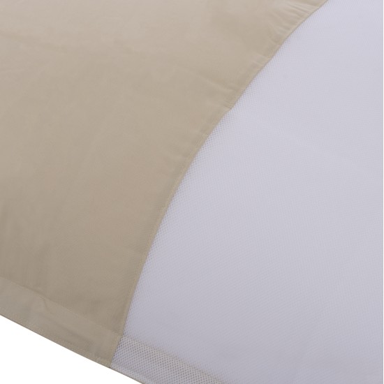 ΠΟΥΦ/ΜΑΞΙΛΑΡΑ ΘΑΛΑΣΣΗΣ ANSHU HM5808.01 ΜΠΕΖ ΜΕ UV PROTECTION 140x180 εκ.