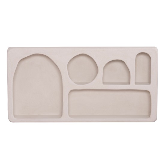 ΡΑΦΙ ΤΟΙΧΟΥ ΣΕΙΡΑ SANTORINI HM18063.01 MDF ΣΕ ΥΠΟΛΕΥΚΟ 120x18x60Υεκ.