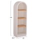 ΡΑΦΙΕΡΑ ΣΕΙΡΑ SANTORINI HM18045 MDF ΥΠΟΛΕΥΚΟ-ΡΑΦΙΑ ΞΥΛΟ ΕΛΑΤΟΥ ΦΥΣΙΚΟ 60x38,5x179Υεκ.