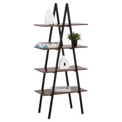 ΡΑΦΙΕΡΑ STAM HM18073.04 ΜΑΥΡΟΣ ΜΕΤΑΛΛΙΚΟΣ ΣΚΕΛΕΤΟΣ-ΜΕΛΑΜΙΝΗ ΚΑΡΥΔΙ 71x38x165Υεκ.