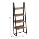 ΡΑΦΙΕΡΑ IZABEL HM18376.01 ΜΕΤΑΛΛΟ--ΜΕΛΑΜΙΝΗ ΣΕ OAK 75x36x185Υεκ.