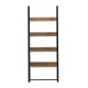 ΡΑΦΙΕΡΑ IZABEL HM18376.01 ΜΕΤΑΛΛΟ--ΜΕΛΑΜΙΝΗ ΣΕ OAK 75x36x185Υεκ.