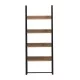 ΡΑΦΙΕΡΑ IZABEL HM18376.01 ΜΕΤΑΛΛΟ--ΜΕΛΑΜΙΝΗ ΣΕ OAK 75x36x185Υεκ.