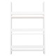 ΡΑΦΙΕΡΑ ΤΟΙΧΟΥ SANI HM18223.01 ΜΕΛΑΜΙΝΗ ΣΕ ΛΕΥΚΟ 60x10x90Υεκ. (3 ΡΑΦΙΑ)