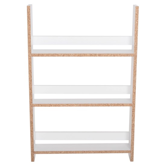 ΡΑΦΙΕΡΑ ΤΟΙΧΟΥ SANI HM18223.01 ΜΕΛΑΜΙΝΗ ΣΕ ΛΕΥΚΟ 60x10x90Υεκ. (3 ΡΑΦΙΑ)