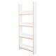 ΡΑΦΙΕΡΑ ΤΟΙΧΟΥ SANI HM18224.01 ΜΕΛΑΜΙΝΗ ΣΕ ΛΕΥΚΟ 60x10x120Υεκ. (4 ΡΑΦΙΑ)