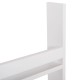 ΡΑΦΙΕΡΑ ΤΟΙΧΟΥ SANI HM18224.01 ΜΕΛΑΜΙΝΗ ΣΕ ΛΕΥΚΟ 60x10x120Υεκ. (4 ΡΑΦΙΑ)