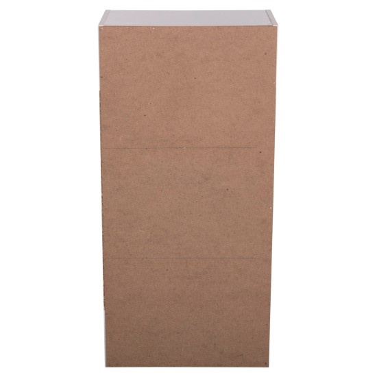 ΡΑΦΙΕΡΑ ΤΟΙΧΟΥ CUBICON HM9941.01 ΛΕΥΚΗ ΜΕΛΑΜΙΝΗ 38,5x23,5x80Υεκ.
