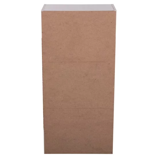 ΡΑΦΙΕΡΑ ΤΟΙΧΟΥ CUBICON HM9941.01 ΛΕΥΚΗ ΜΕΛΑΜΙΝΗ 38,5x23,5x80Υεκ.