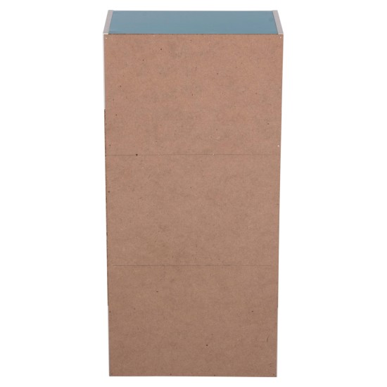 ΡΑΦΙΕΡΑ ΤΟΙΧΟΥ CUBICON HM9941.05 ΜΠΛΕ-ΛΕΥΚΗ ΜΕΛΑΜΙΝΗ 38,5x23,5x80Υεκ.