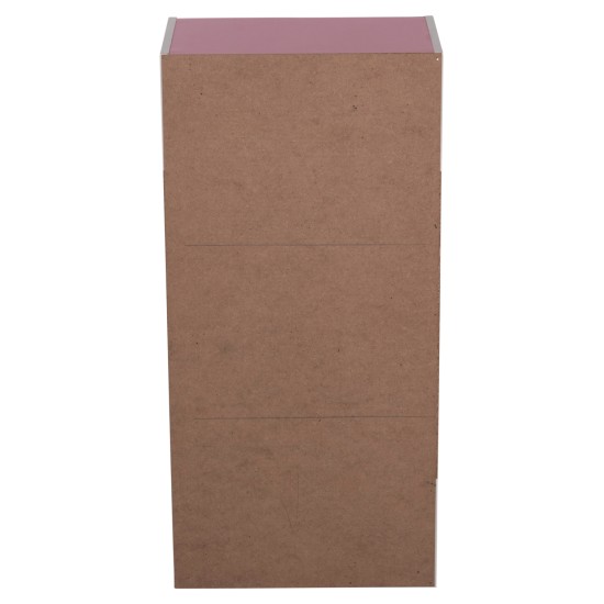 ΡΑΦΙΕΡΑ ΤΟΙΧΟΥ CUBICON HM9941.06 ΡΟΖ-ΛΕΥΚΗ ΜΕΛΑΜΙΝΗ 38,5x23,5x80Υεκ.