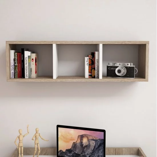 ΡΑΦΙΕΡΑ ΤΟΙΧΟΥ ΜΕΛΑΜΙΝΗΣ SONAMA & ΛΕΥΚΟ CLASSIKER HM9228.12 90x22x25,6Υ εκ.