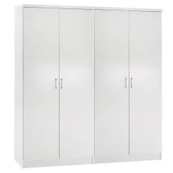 ΣΕΤ 2 ΝΤΟΥΛΑΠΕΣ 2ΦΥΛΛΕΣ JENNA HM11350.05 ΜΕΛΑΜΙΝΗ ΣΕ ΛΕΥΚΟ 160x43x181Υεκ