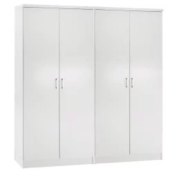 ΣΕΤ 2 ΝΤΟΥΛΑΠΕΣ 2ΦΥΛΛΕΣ JENNA HM11350.05 ΜΕΛΑΜΙΝΗ ΣΕ ΛΕΥΚΟ 160x43x181Υεκ