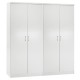 ΣΕΤ 2 ΝΤΟΥΛΑΠΕΣ 2ΦΥΛΛΕΣ JENNA HM11350.05 ΜΕΛΑΜΙΝΗ ΣΕ ΛΕΥΚΟ 160x43x181Υεκ