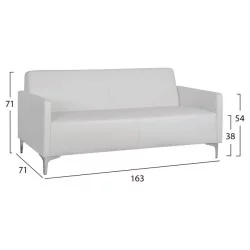 ΣΕΤ 2 ΤΜΧ ΚΑΝΑΠΕΣ 3ΘΕΣΙΟΣ ΚΑΙ 2ΘΕΣΙΟΣ NELLIE HM11274.01 ΜΑΥΡΟ ΧΡΩΜΑ