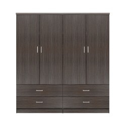 ΣΕΤ 2 ΤΜΧ ΝΤΟΥΛΑΠΑ 4ΦΥΛΛΗ ΜΕ 4 ΣΥΡΤΑΡΙΑ ZEBRANO 160X42X181 HM11349.01