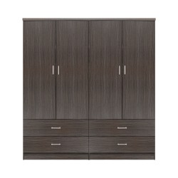 ΣΕΤ 2 ΤΜΧ ΝΤΟΥΛΑΠΑ 4ΦΥΛΛΗ ΜΕ 4 ΣΥΡΤΑΡΙΑ ZEBRANO 160X42X181 HM11349.01