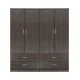 ΣΕΤ 2 ΤΜΧ ΝΤΟΥΛΑΠΑ 4ΦΥΛΛΗ ΜΕ 4 ΣΥΡΤΑΡΙΑ ZEBRANO 160X42X181 HM11349.01