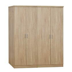 ΝΤΟΥΛΑΠΑ 4-ΦΥΛΛΗ ΜΕ 2 ΣΥΡΤΑΡΙΑ JENNA HM11351.02 ΜΕΛΑΜΙΝΗ ΣΕ SONAMA 160x42x181Υ
