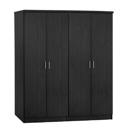 ΝΤΟΥΛΑΠΑ 4-ΦΥΛΛΗ ΜΕ 2 ΣΥΡΤΑΡΙΑ JENNA HM11351.01 ΜΕΛΑΜΙΝΗ ΣΕ ZEBRANO 160x42x181Υ