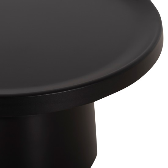 ΣΕΤ 2 ΤΡΑΠΕΖΙΑ ΣΑΛΟΝΙΟΥ RINKON2 HM18304.02 ΜΕΤΑΛΛΟ ΣΕ ΜΑΥΡΟ Φ49εκ & Φ69εκ