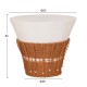ΣΕΤ 2ΤΜΧ ΒΟΗΘΗΤΙΚΑ ΤΡΑΠΕΖΙΑ PERRAL HM21138.02 FIBER CEMENT ΛΕΥΚΟ-ΦΥΣΙΚΟ RATTAN