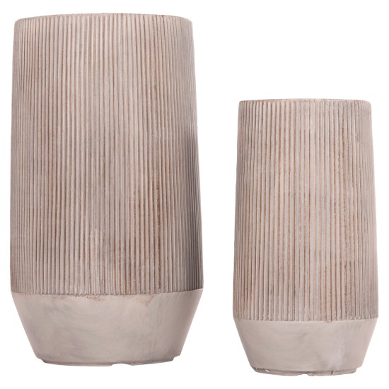 ΣΕΤ 2ΤΜΧ ΓΛΑΣΤΡΕΣ ΚΥΛΙΝΔΡΟΙ ΣΕΙΡΑ GARDENER HM4727 FIBERCLAY-ΧΡΩΜΑ CEMENT Φ35x64Υεκ ΣΕΤ 2ΤΜΧ ΓΛΑΣΤΡΕΣ ΚΥΛΙΝΔΡΟΙ ΣΕΙΡΑ GARDENER HM4727 FIBERCLAY-ΧΡΩΜΑ CEMENT Φ35x64Υεκ