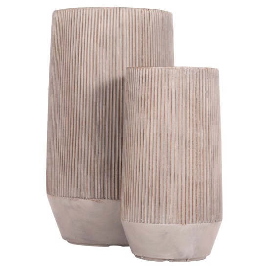 ΣΕΤ 2ΤΜΧ ΓΛΑΣΤΡΕΣ ΚΥΛΙΝΔΡΟΙ ΣΕΙΡΑ GARDENER HM4727 FIBERCLAY-ΧΡΩΜΑ CEMENT Φ35x64Υεκ ΣΕΤ 2ΤΜΧ ΓΛΑΣΤΡΕΣ ΚΥΛΙΝΔΡΟΙ ΣΕΙΡΑ GARDENER HM4727 FIBERCLAY-ΧΡΩΜΑ CEMENT Φ35x64Υεκ