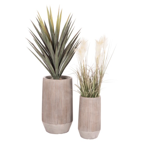 ΣΕΤ 2ΤΜΧ ΓΛΑΣΤΡΕΣ ΚΥΛΙΝΔΡΟΙ ΣΕΙΡΑ GARDENER HM4727 FIBERCLAY-ΧΡΩΜΑ CEMENT Φ35x64Υεκ ΣΕΤ 2ΤΜΧ ΓΛΑΣΤΡΕΣ ΚΥΛΙΝΔΡΟΙ ΣΕΙΡΑ GARDENER HM4727 FIBERCLAY-ΧΡΩΜΑ CEMENT Φ35x64Υεκ